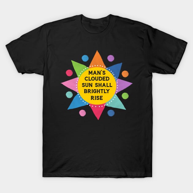 Man's Clouded Sun Godspell Inspired T-Shirt by tracey